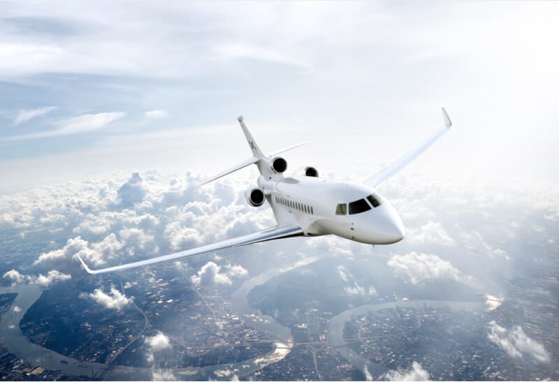 Aircraft flying privately and for business