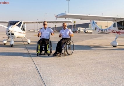 December 2018 - Emirates 24 - Dubai Airports And ExecuJet Support Two Disabled Aviators On Quest To Pilot Around The World