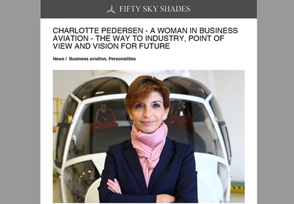 July 2018 - 50 Sky Shades - Charlotte Pedersen, a woman in business aviation