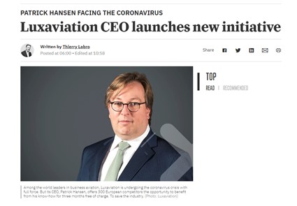 Luxaviation CEO launches new initiative