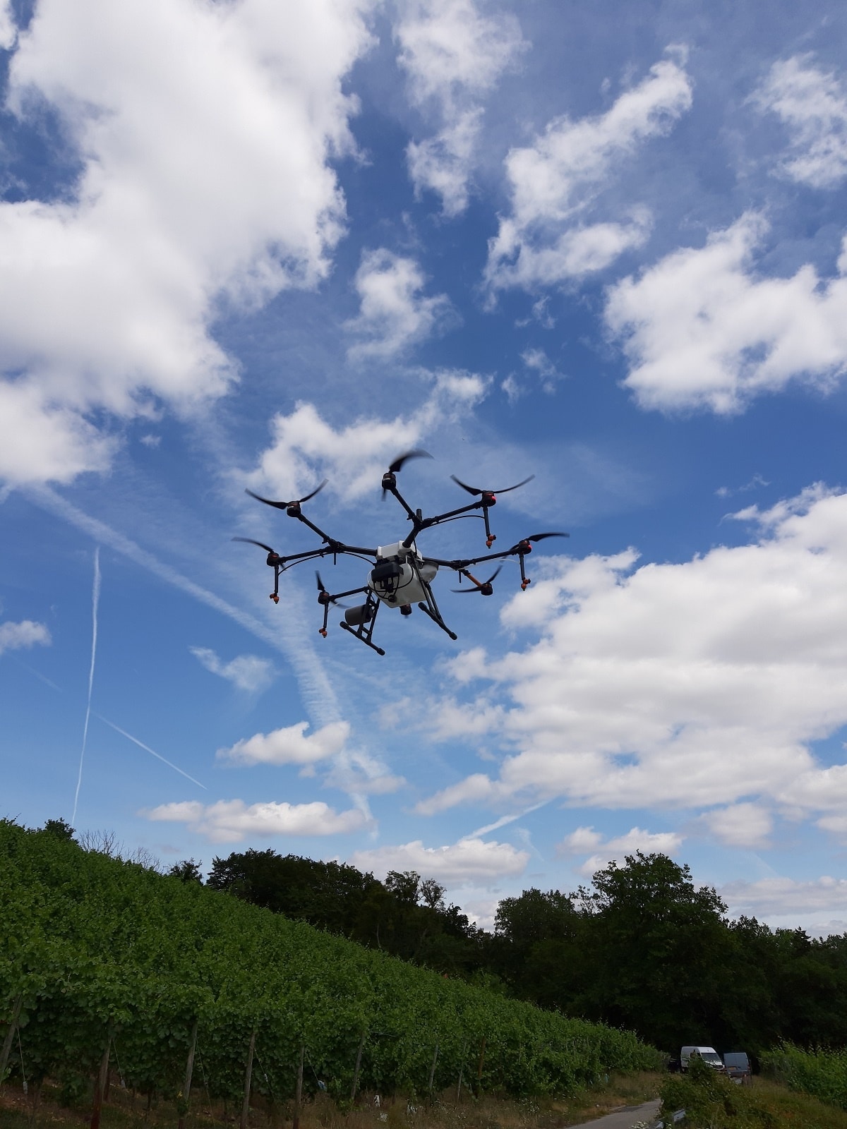 Luxaviation provides proof of concept of vineyards drone spraying 