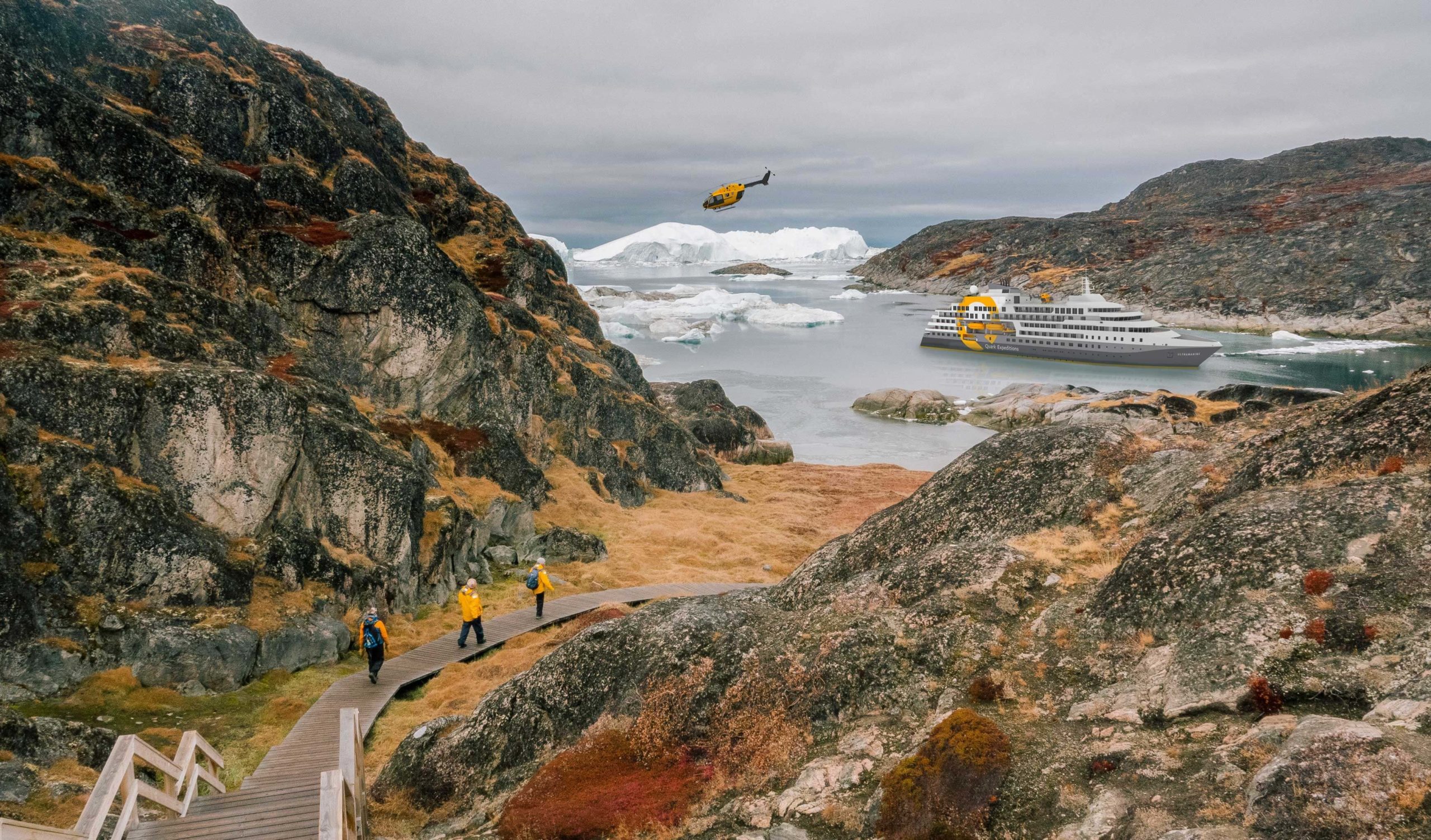 Starspeed to manage helicopter services onboard the new Quark Expeditions polar vessel, Ultramarine