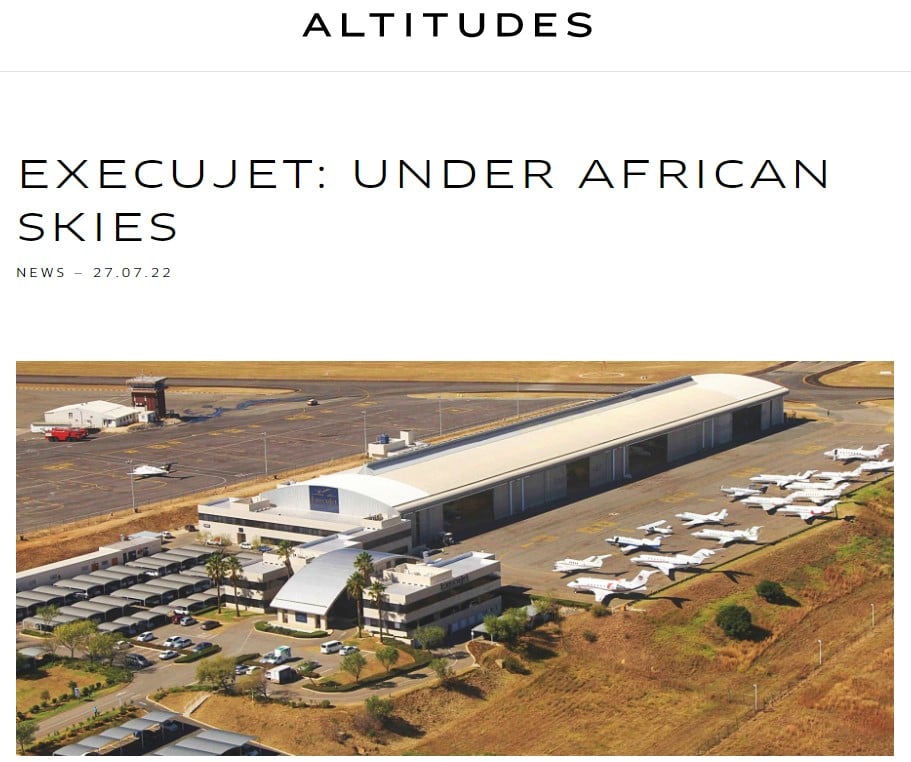Execujet Perth ALTITUDES - ExecuJet: Under African Skies - Luxaviation