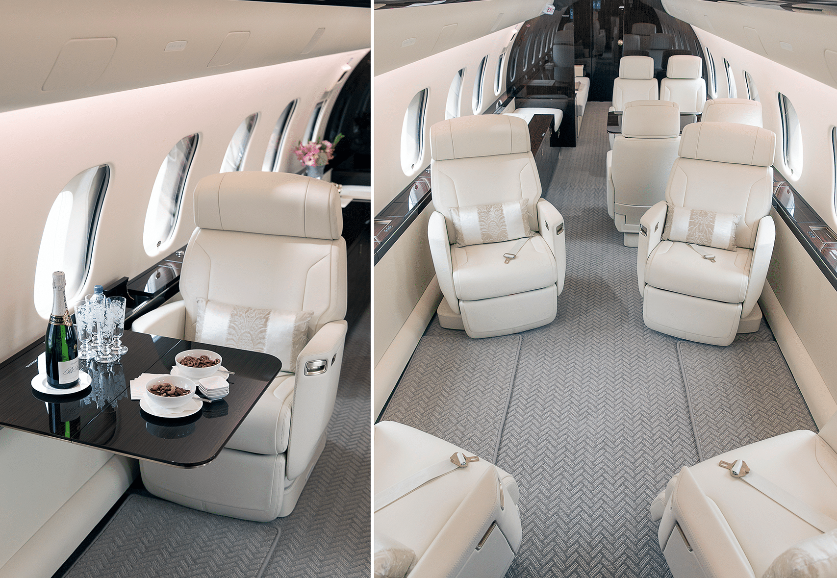 Inside Luxury Private Jet