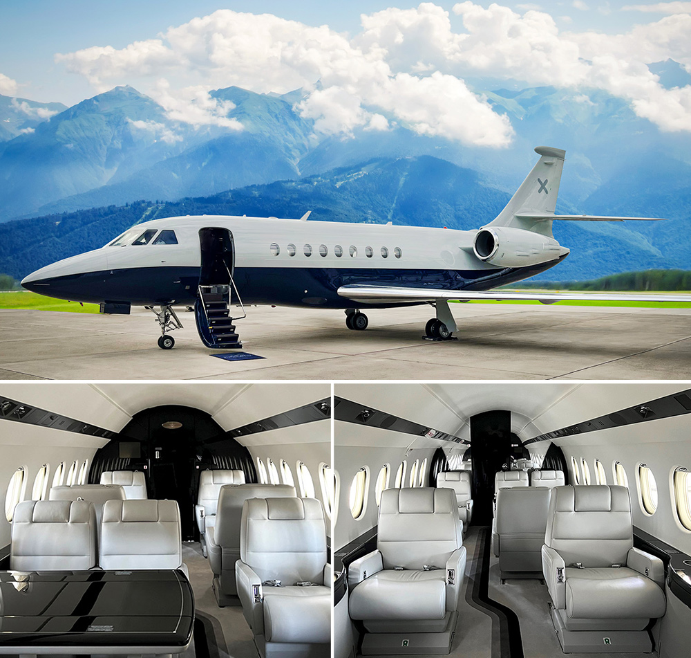 Super mid-size private jets