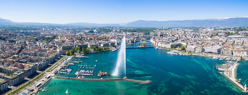 Geneva Lake in Switzerland